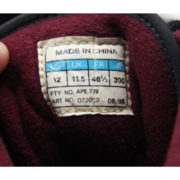 VTG Adidas 90s 95\' CLUB MONDIAL Wrestling Shoes Mens size 12 Black Maroon 072069 main image 10